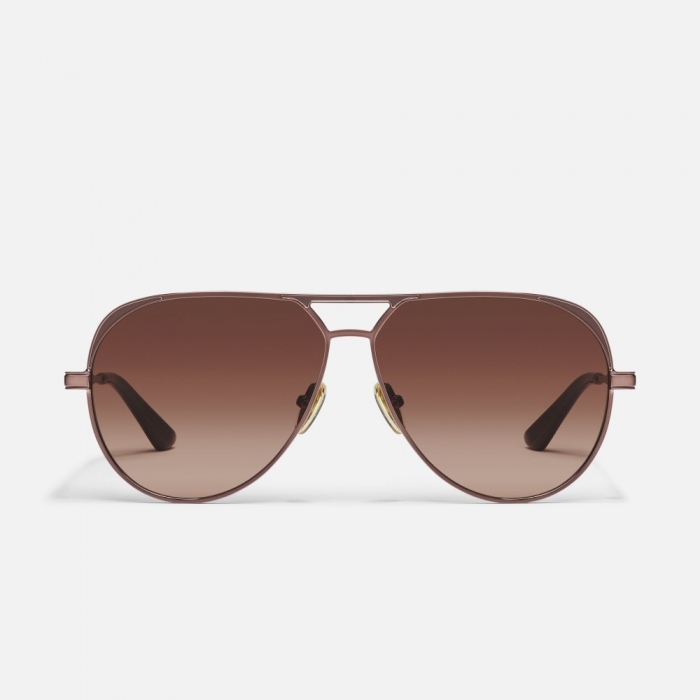 Quay Open Tab - Chocolate / Brown Fawn