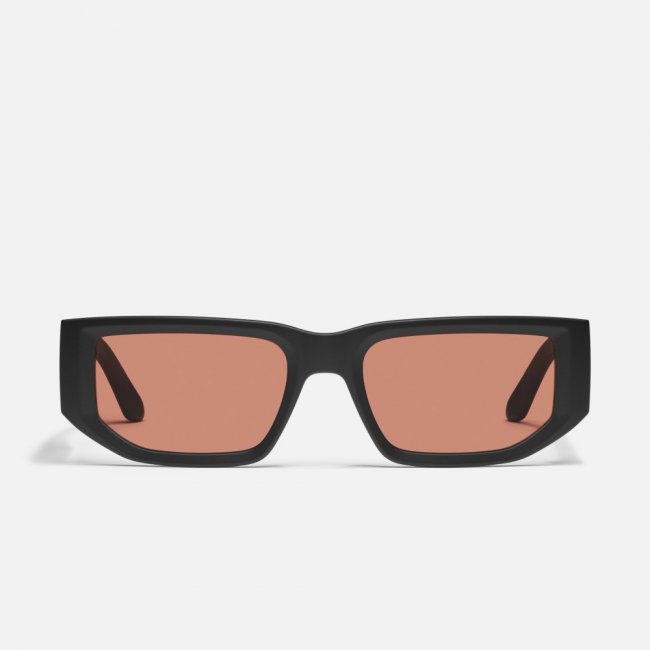 Quay Good Time - Matte Black / Dark Apricot Quay Good Time - Matte Black / Dark Apricot
