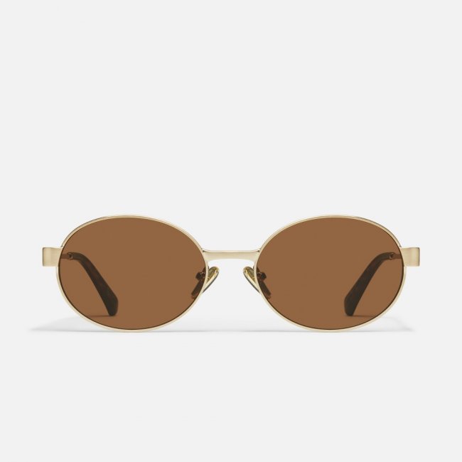 Quay Anyways - Brushed Gold / Brown