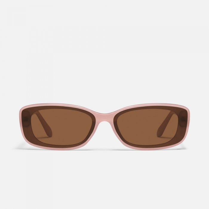 Quay Vibe Check - Pale Pink / Brown