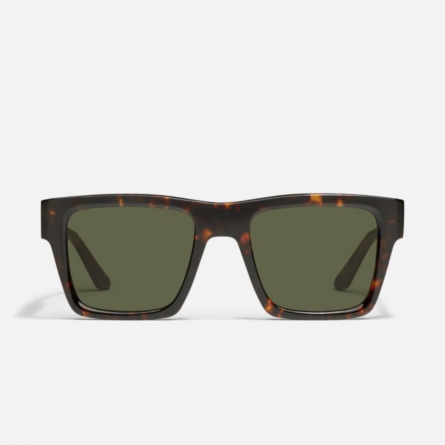 Quay Fast Lane - Dark Tortoise / Green