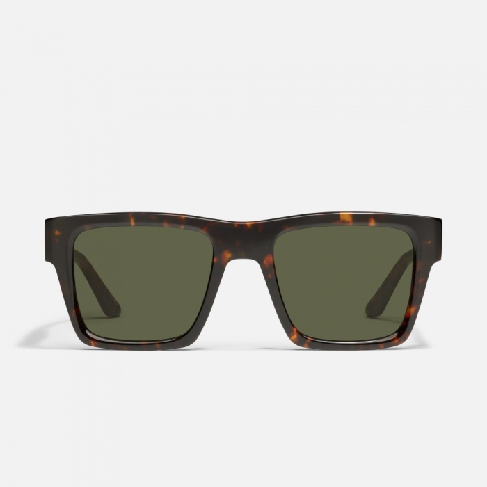 Quay Fast Lane - Dark Tortoise / Green