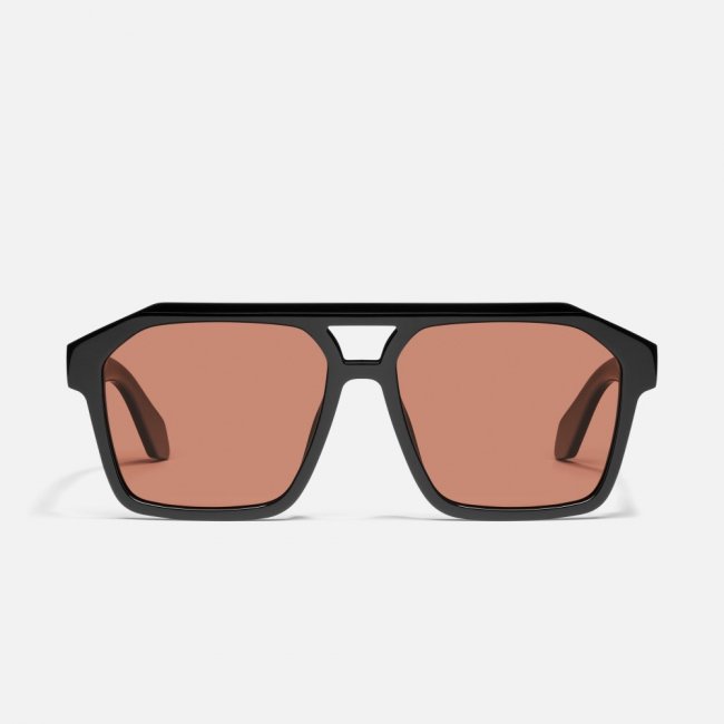 Quay Soundcheck - Black / Apricot Polarized