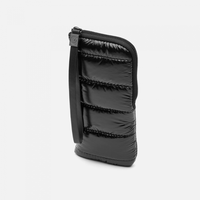 Quay Zip Case - Black Nylon Puffer / Black