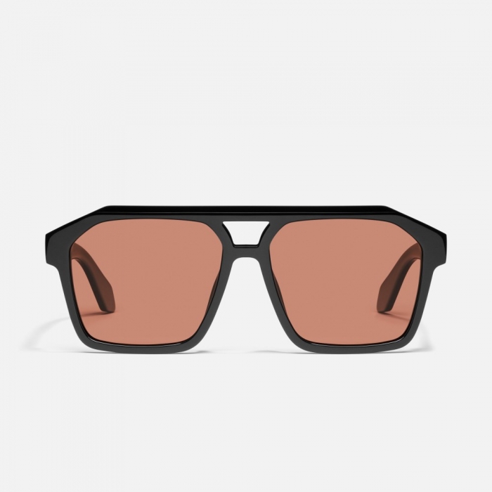 Quay Soundcheck - Black / Apricot Polarized