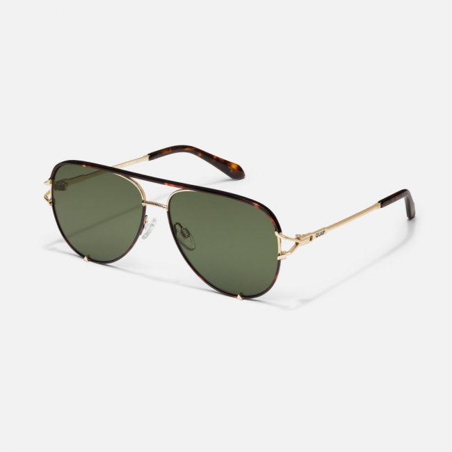 Quay High Key Twist - Dark Tort / Green