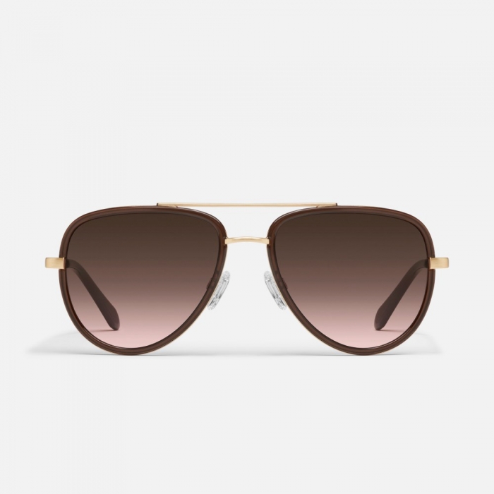 Quay All In - Dark Brown / Brown Rose