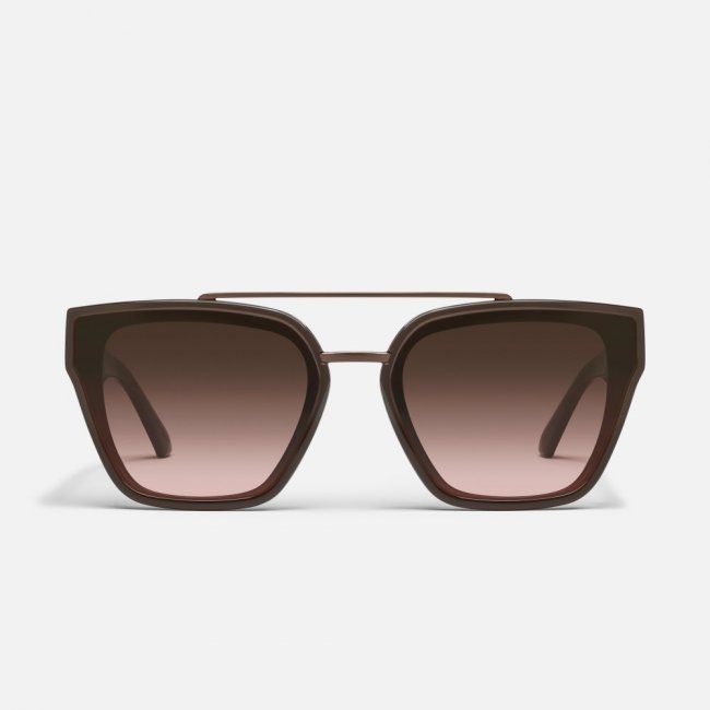 Quay Sweet Talker - Dark Brown / Brown Rose