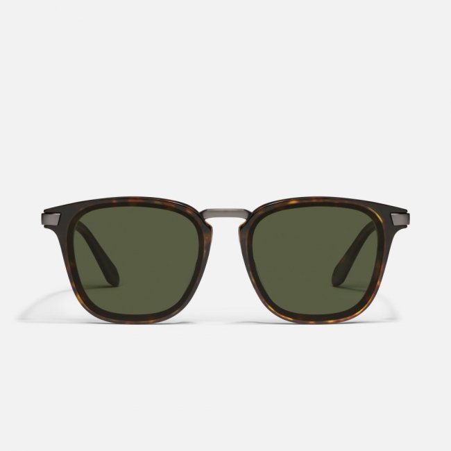 Quay Jackpot Remixed - Dark Tortoise / Green Polarized