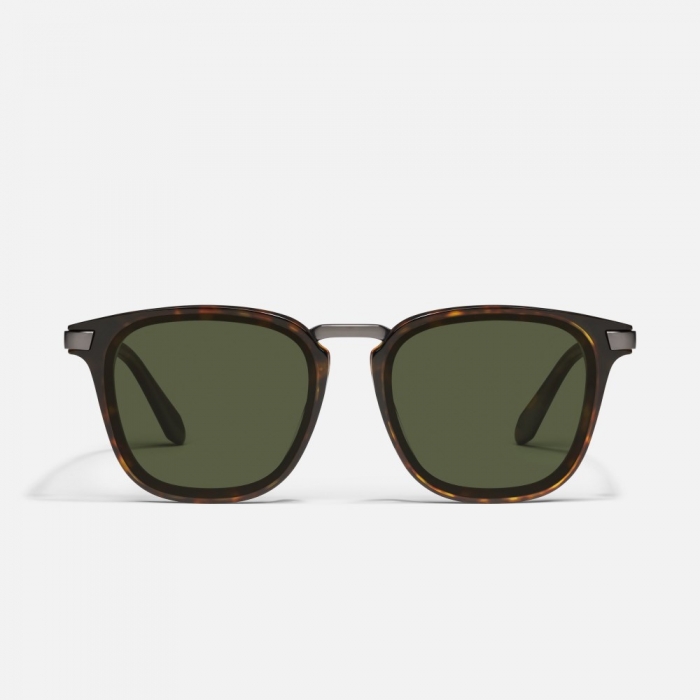 Quay Jackpot Remixed - Dark Tortoise / Green Polarized