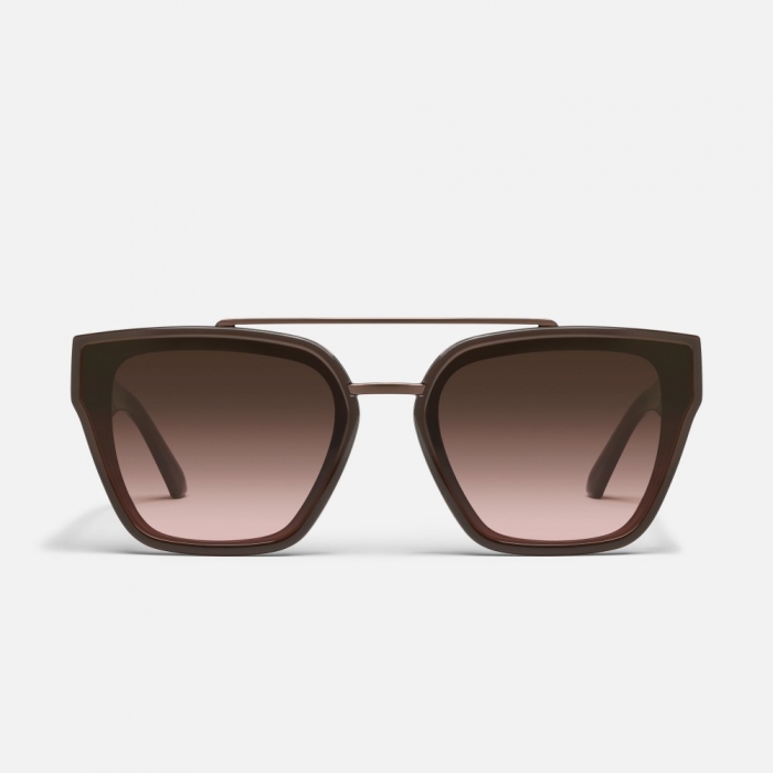 Quay Sweet Talker - Dark Brown / Brown Rose