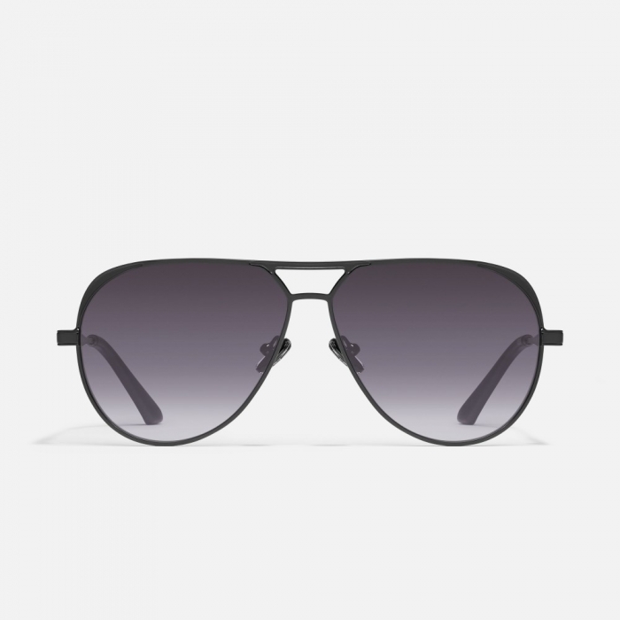 Quay Open Tab - Black / Smoke