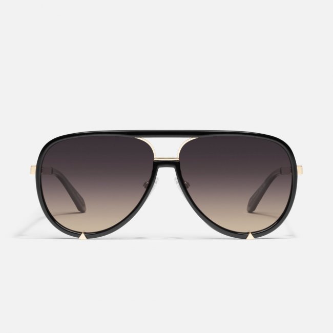 Quay High Profile - Black Gold / Smoke Taupe Polarized