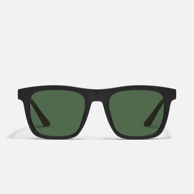 Quay Flip Side - Matte Black / Green Polarized