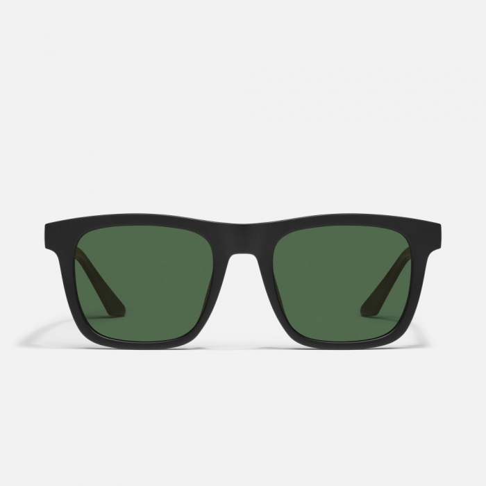 Quay Flip Side - Matte Black / Green Polarized