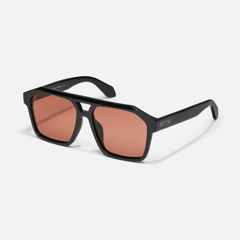 Quay Soundcheck - Black / Apricot Polarized