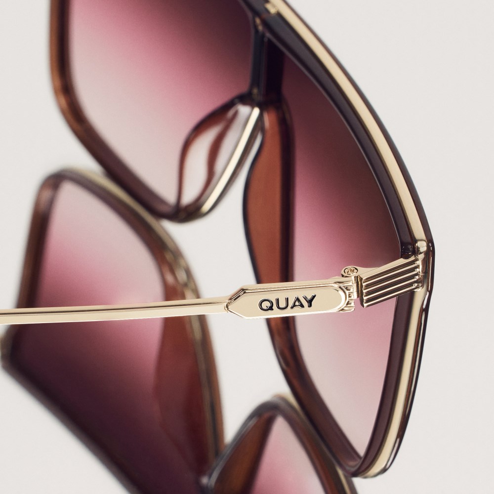 Quay Nightfall Remixed - Dark Brown / Rouge Glow