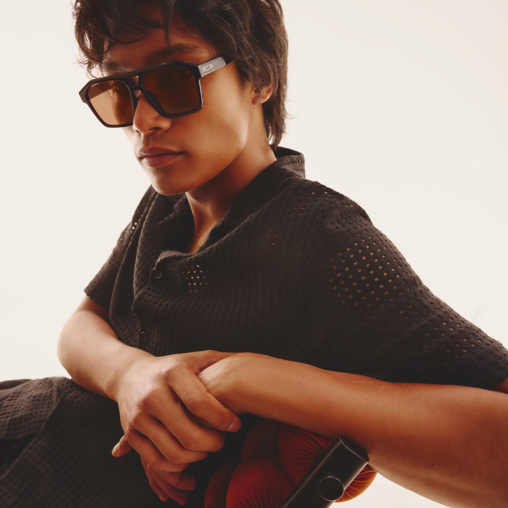 Quay Soundcheck - Black / Apricot Polarized