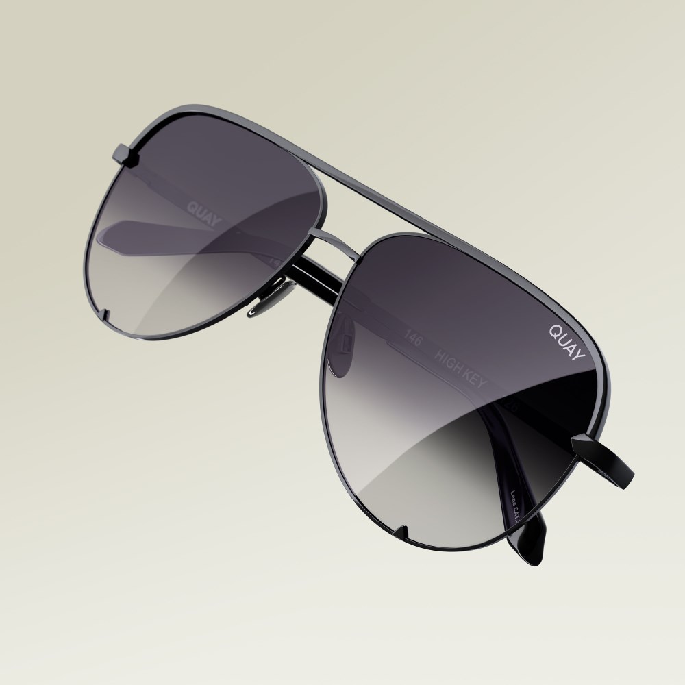 Quay High Key - Black / Fade Polarized