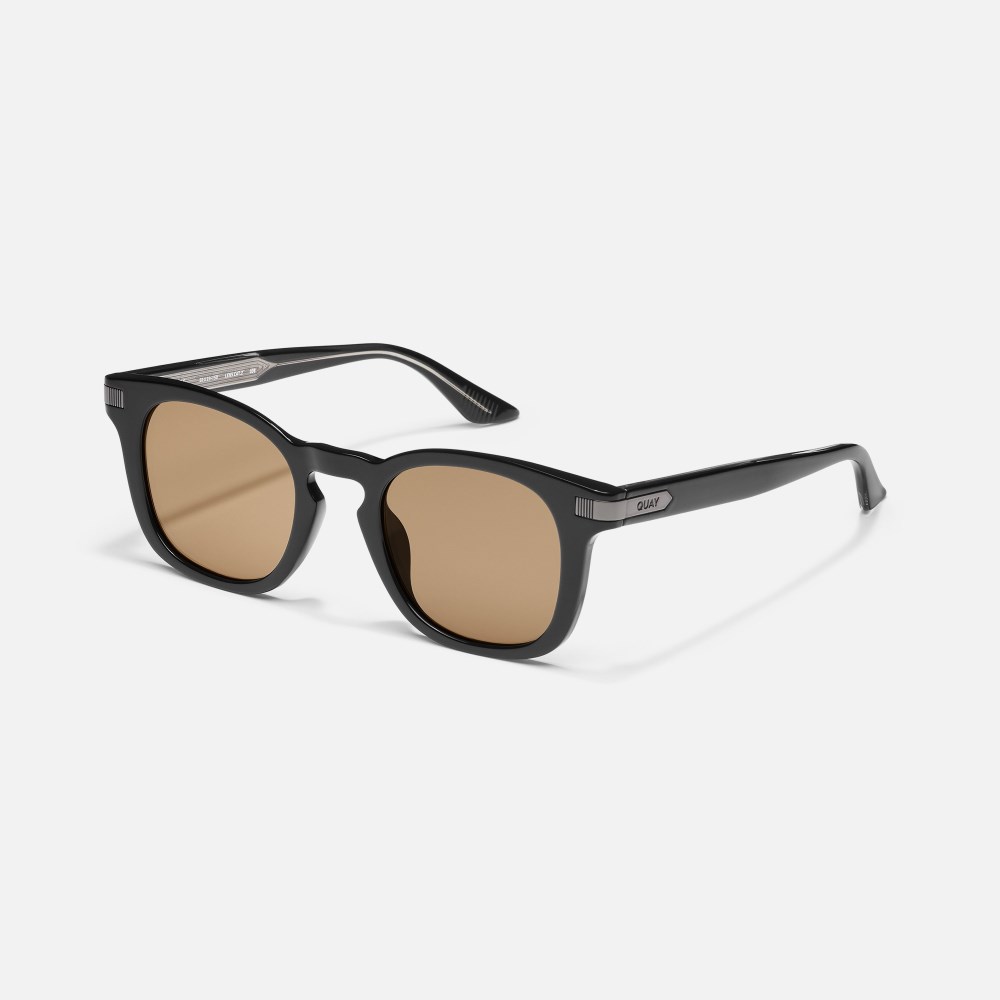 Quay Weekender - Black / Tan