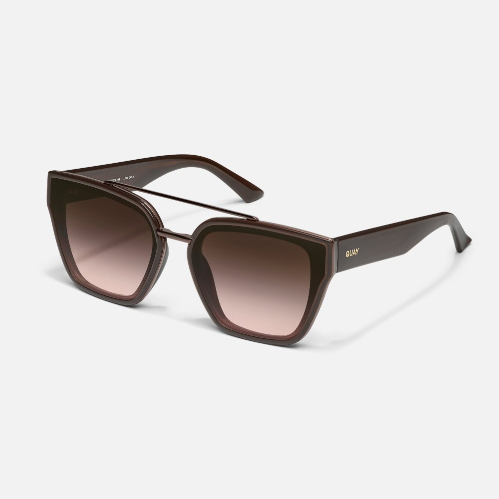 Quay Sweet Talker - Dark Brown / Brown Rose