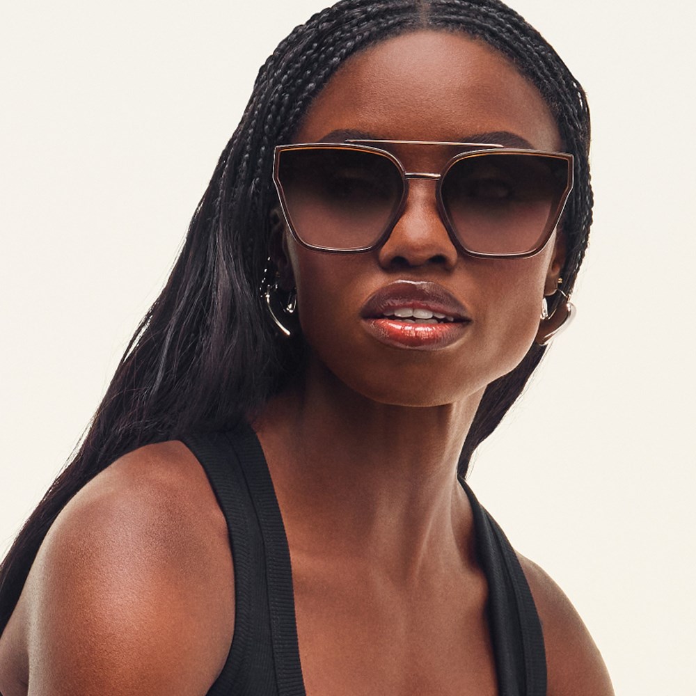 Quay Sweet Talker - Dark Brown / Brown Rose