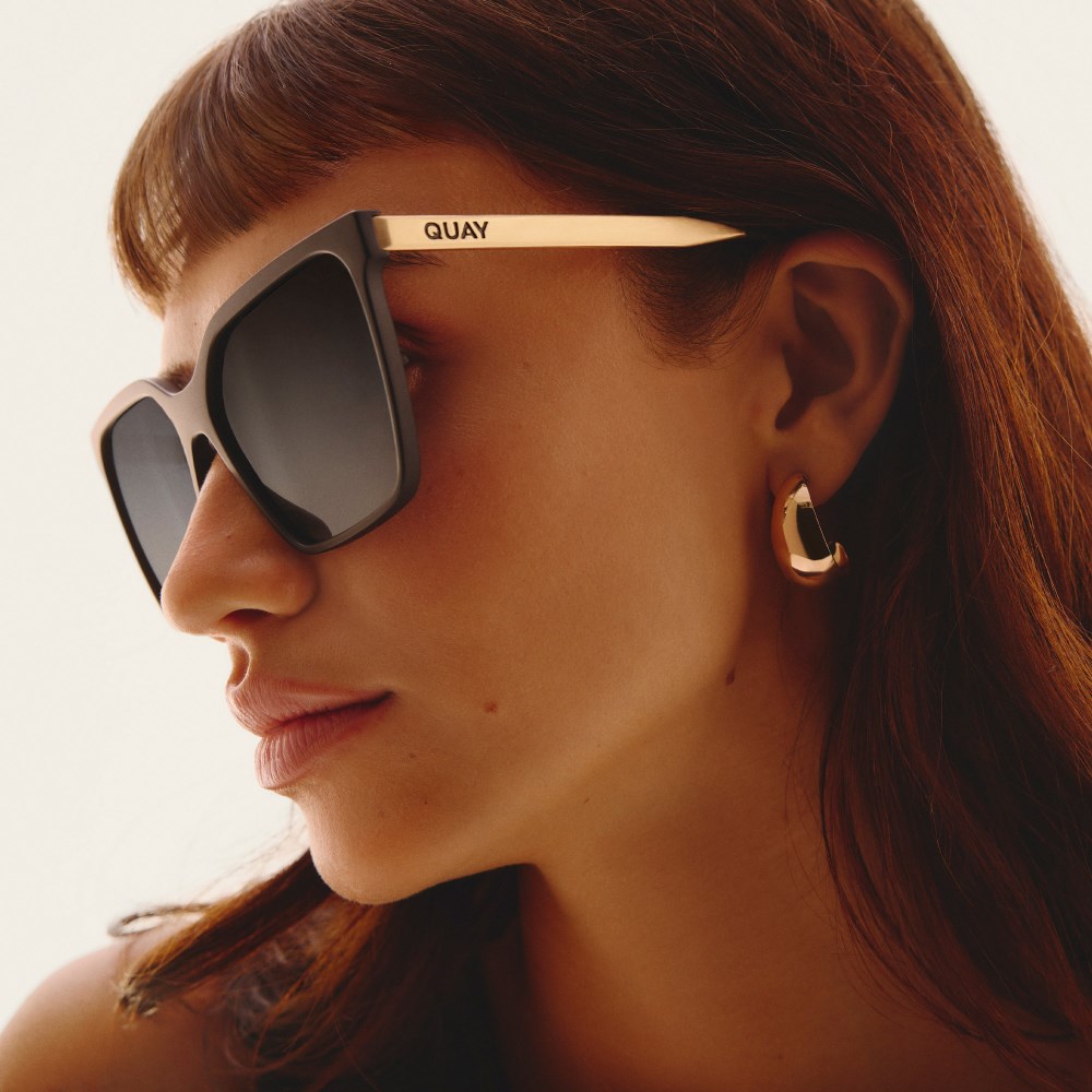 Quay Level Up Remixed - Matte Black / Smoke Polarized