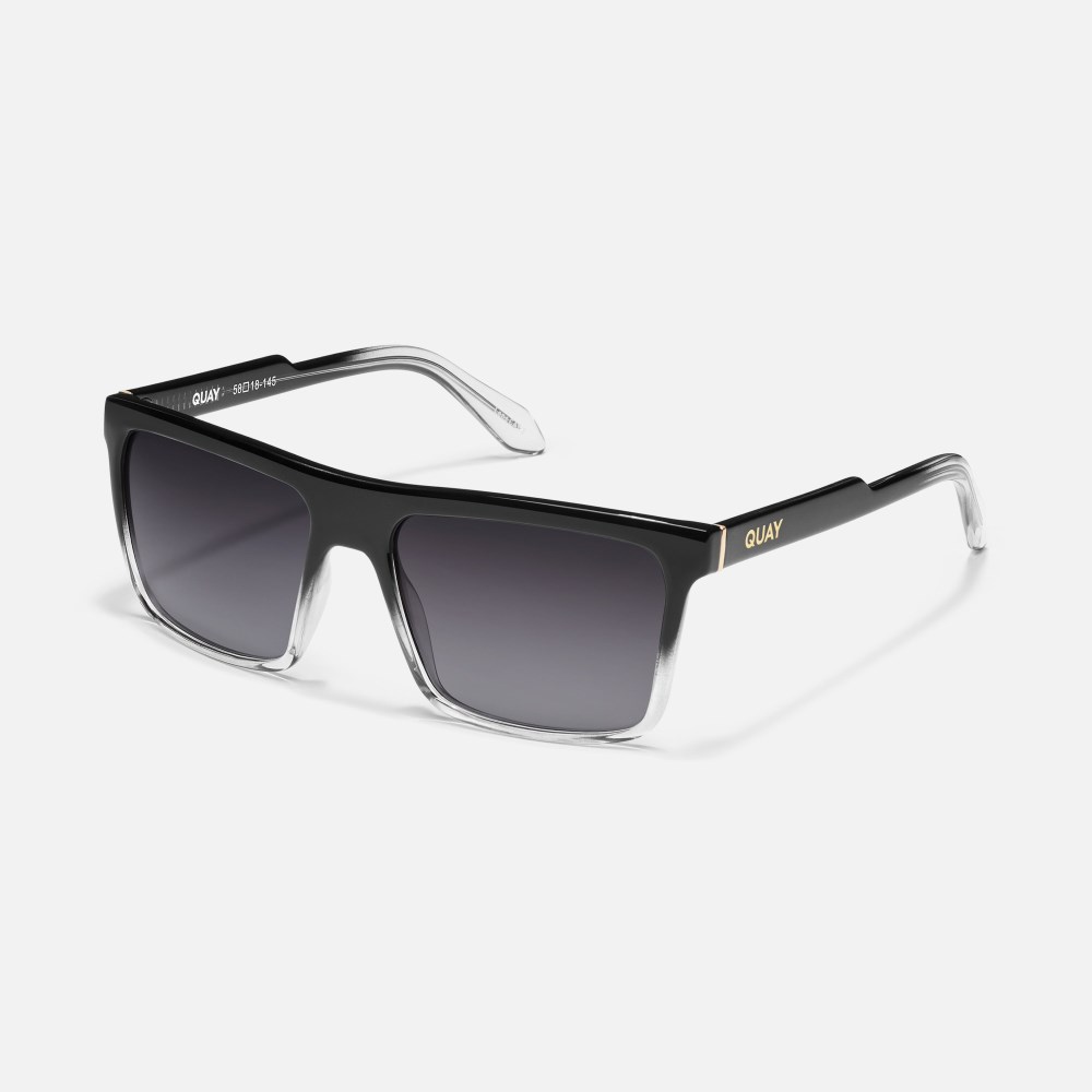 Quay Let It Run - Black Clear / Smoke Polarized