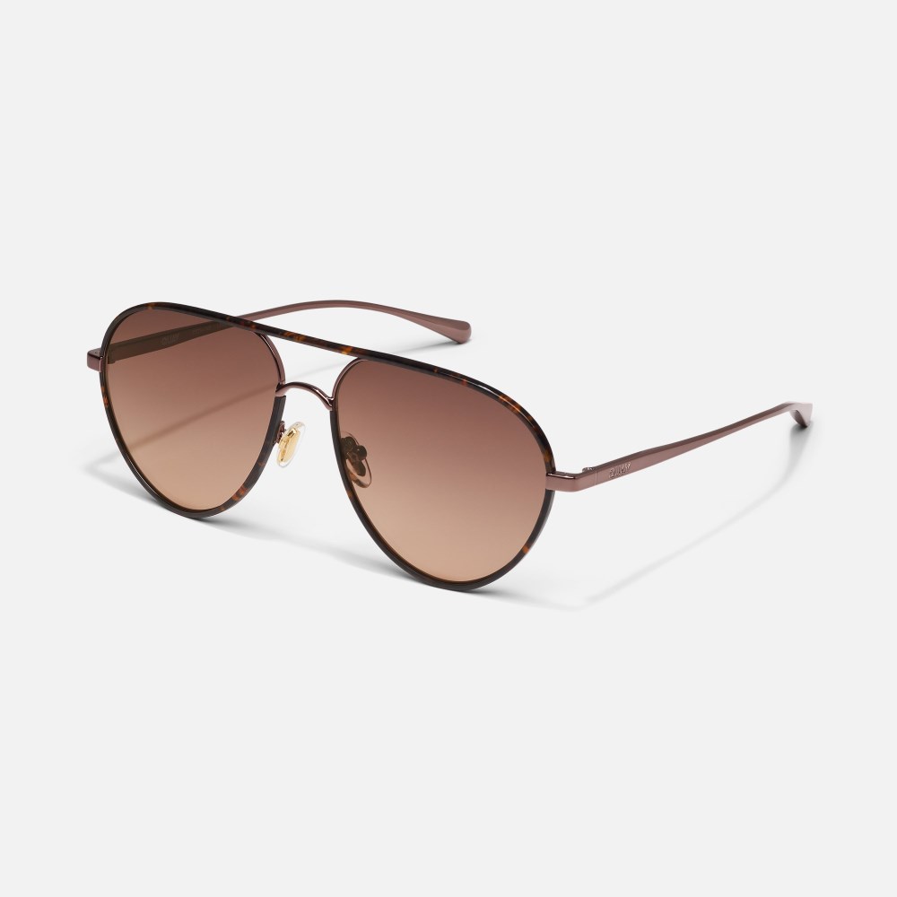 Quay Say Less - Dark Tort / Brown Fawn