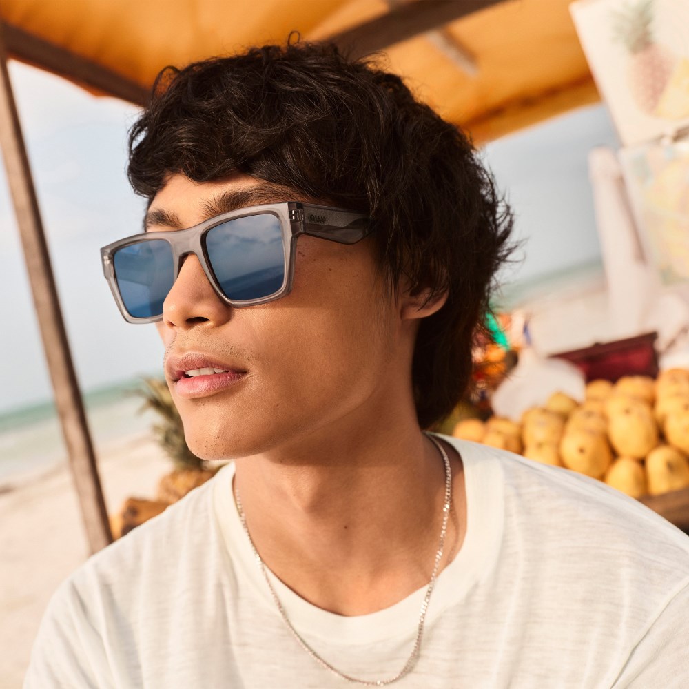 Quay Fast Lane - Grey / Navy Polarized