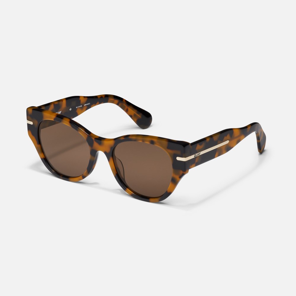 Quay Chit Chat - Pebble Tort / Brown